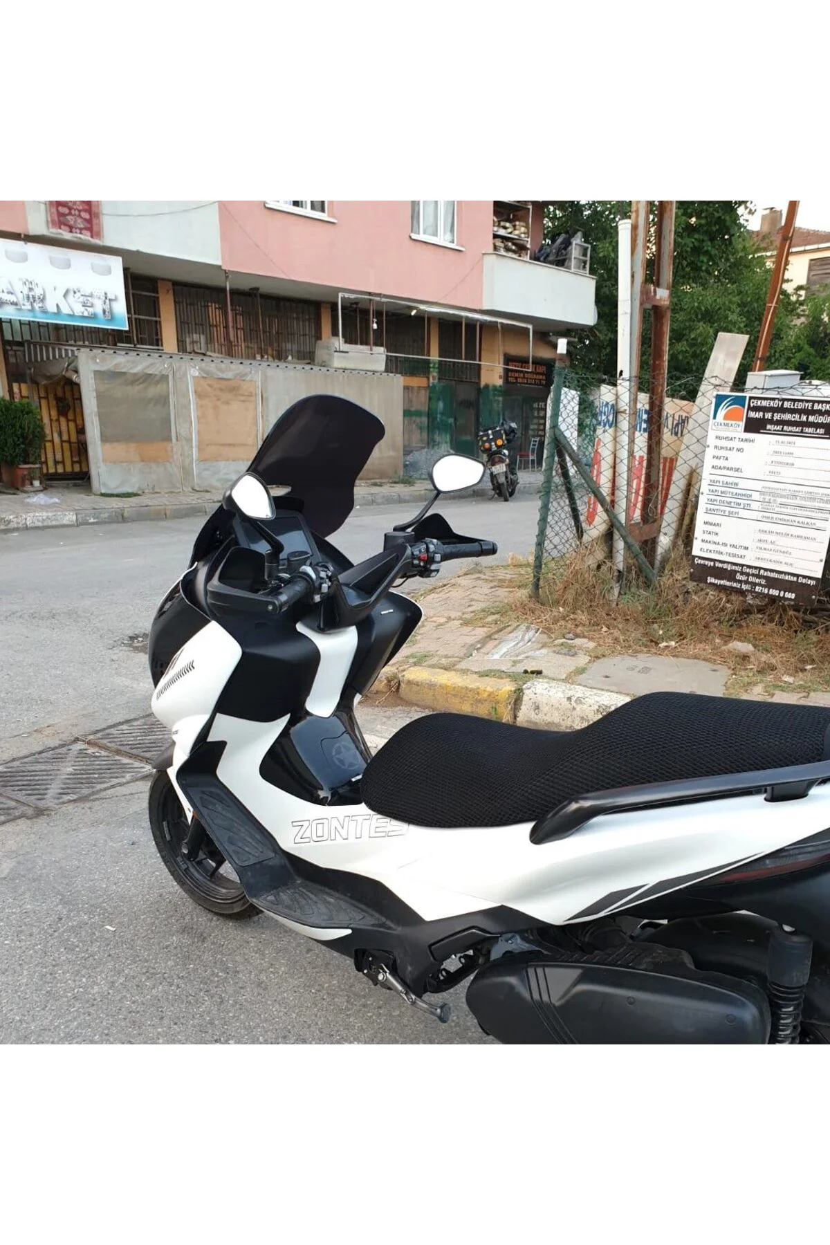 Zontes 350 E Ön Cam 2022-2023 Model 70cm Siyah Renkli 4mm