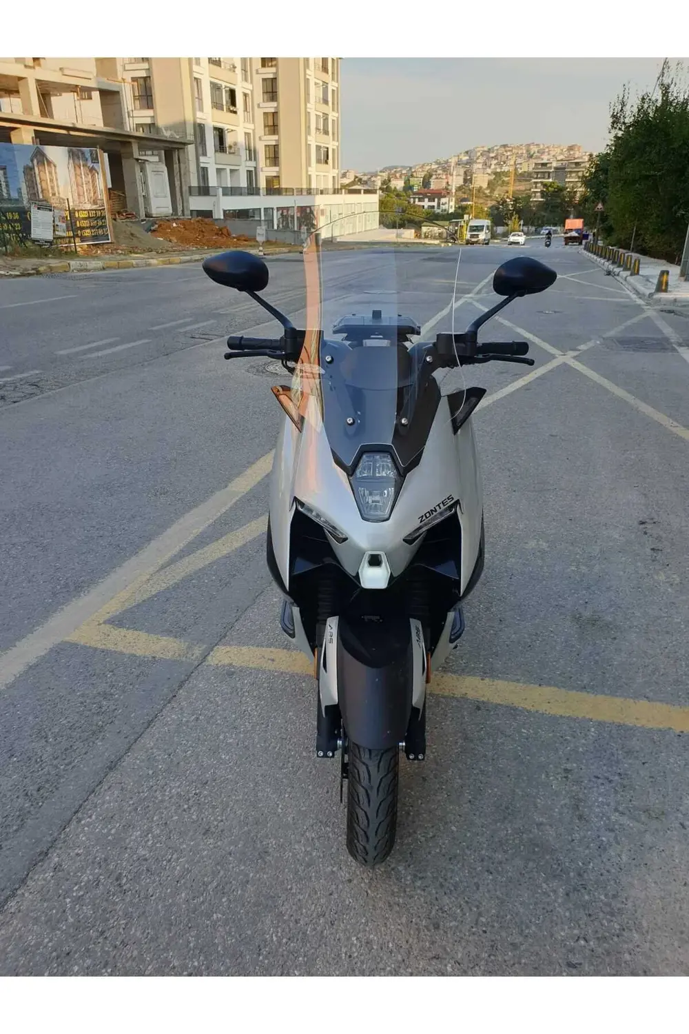 Zontes ZT 125 Ön Cam 2024 Model 55cm Şeffaf Renkli 4mm KISA SPOR