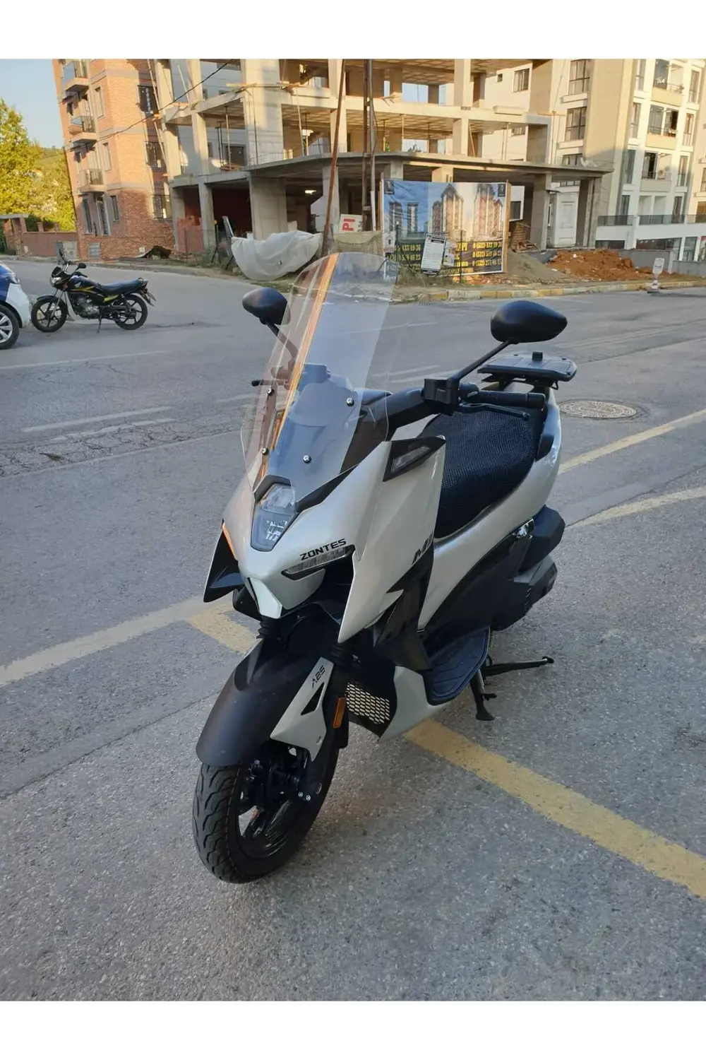 Zontes ZT 125 Ön Cam 2024 Model 55cm Şeffaf Renkli 4mm KISA SPOR