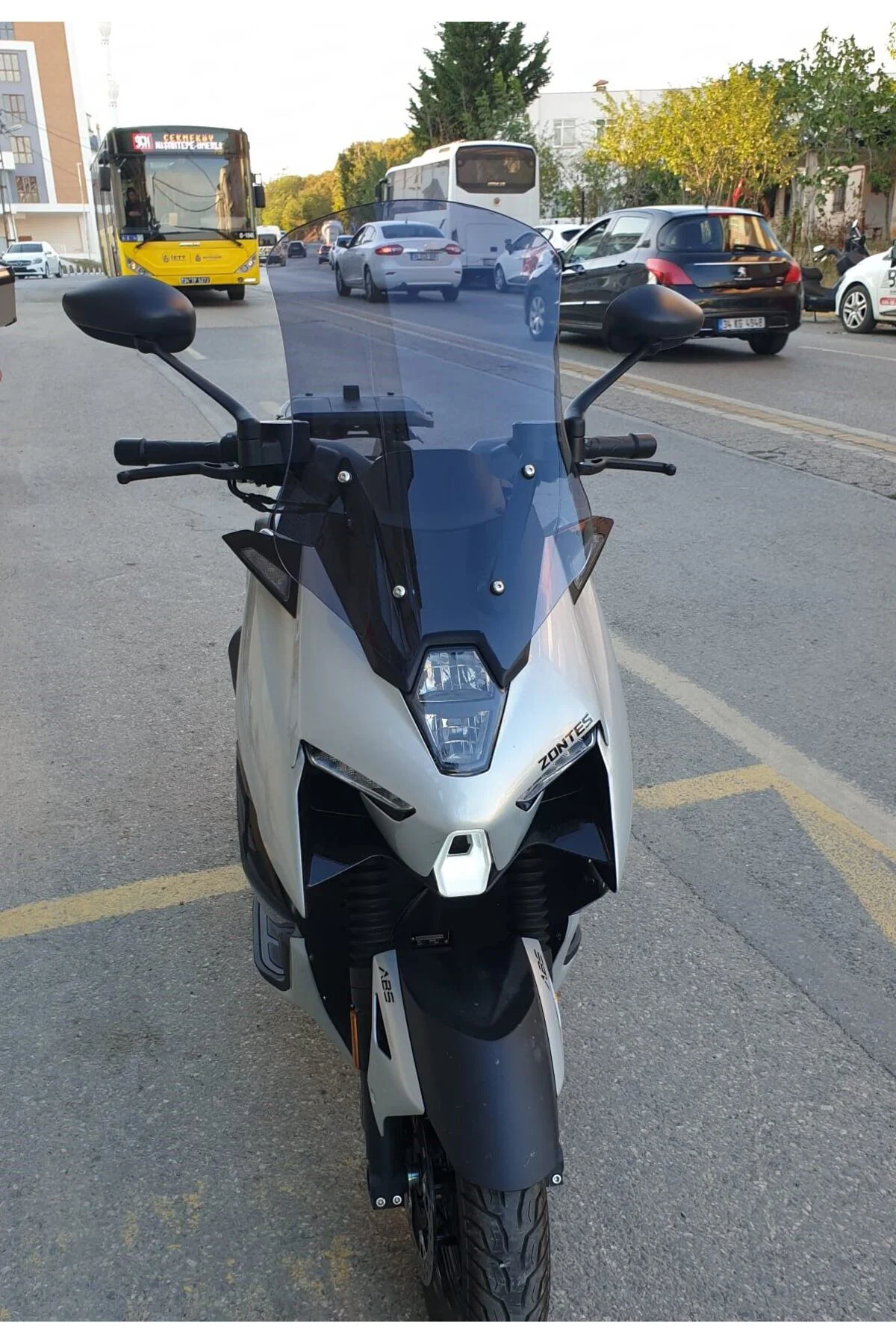 Zontes ZT 125 Ön Cam 2025-2026 Model 55cm Füme Renkli 4mm