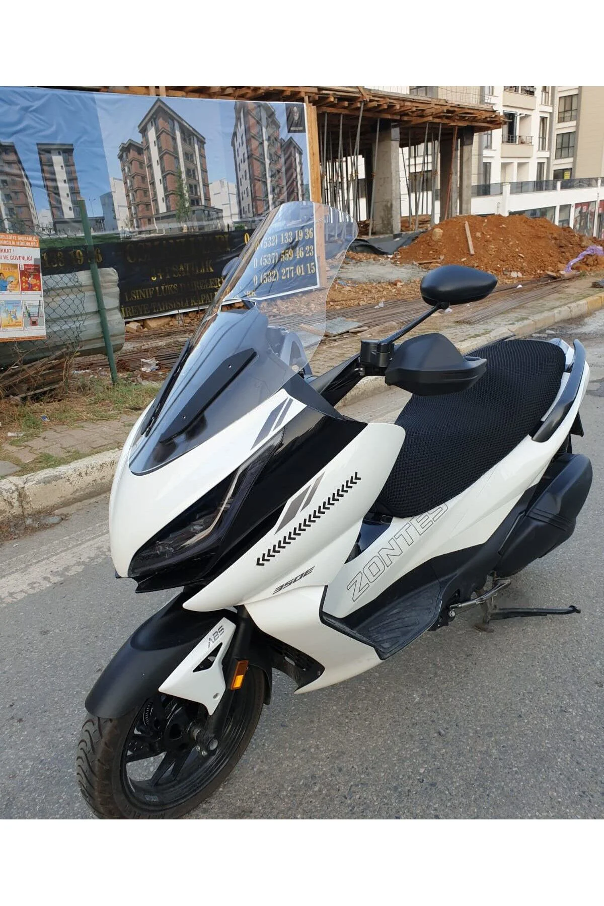 Zontes ZT 250 T-E Ön Cam 2023-2026 Model 73cm Şeffaf Renkli 4mm