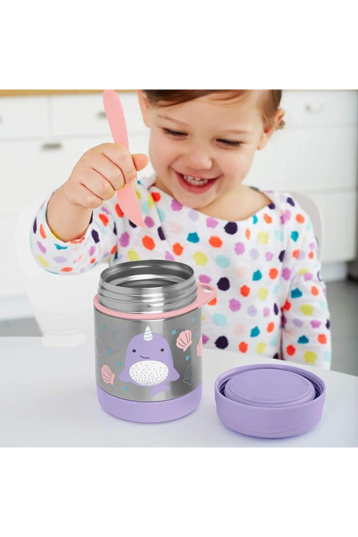 Zoo Paslanmaz Çelik Termos 325 ml Narwhal