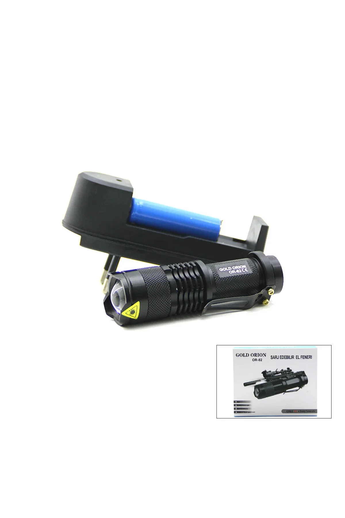 Zoomlu COB LED Metal El Feneri 9 cm (2in1) Zoomlu COB LED Metal El Feneri 9 cm (2in1)