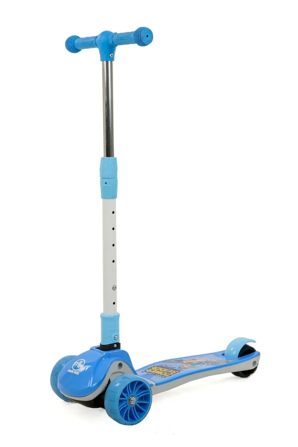 Zoomy Oturaklı Işıklı Katlanabilir Scooter Mavi