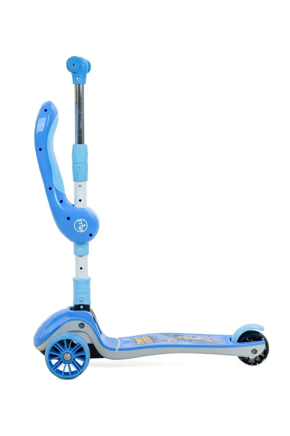 Zoomy Oturaklı Işıklı Katlanabilir Scooter Mavi