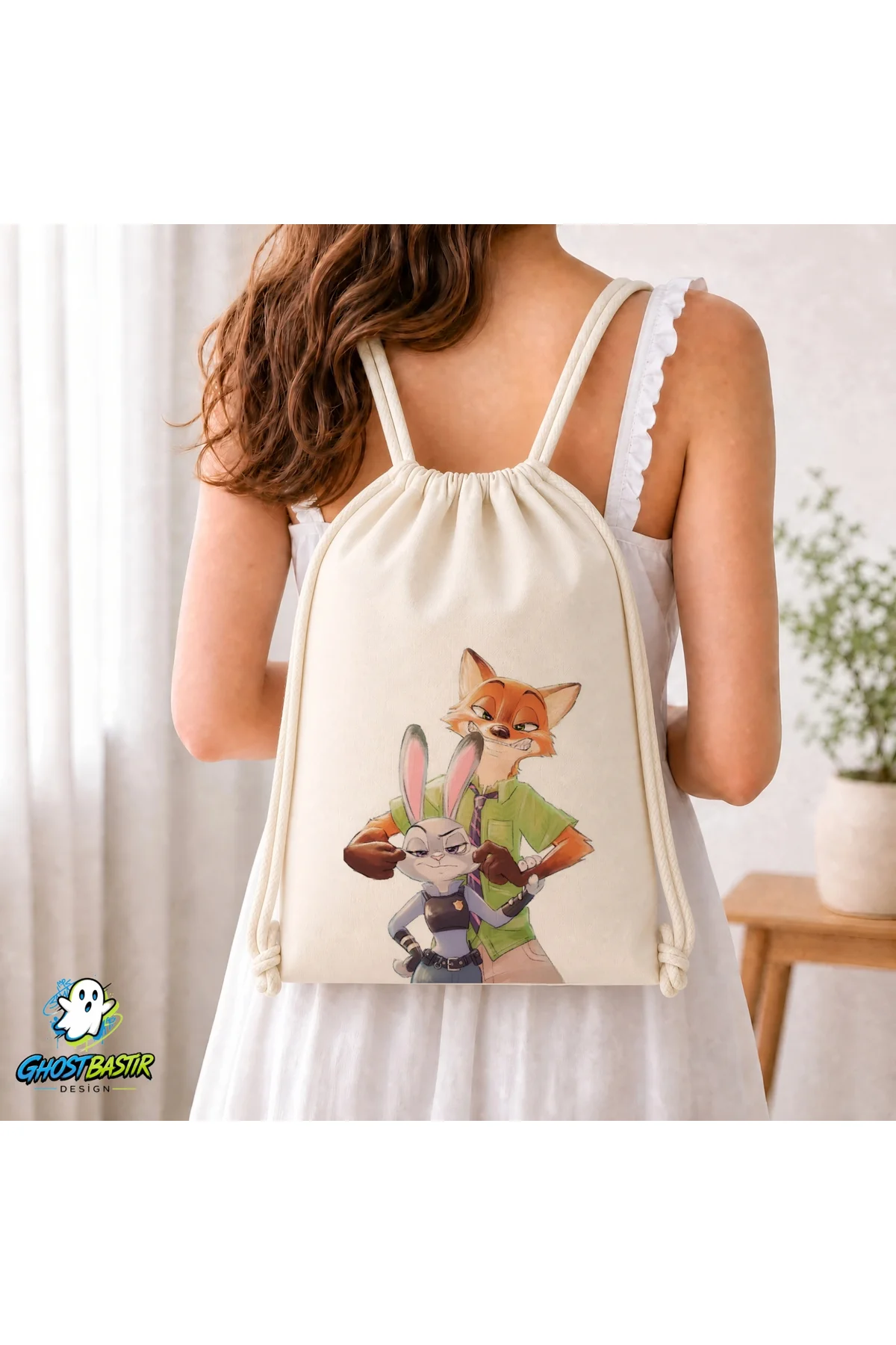 Zootropolis Büzgülü Keten Çanta C379 Zootropolis Büzgülü Keten Çanta C379