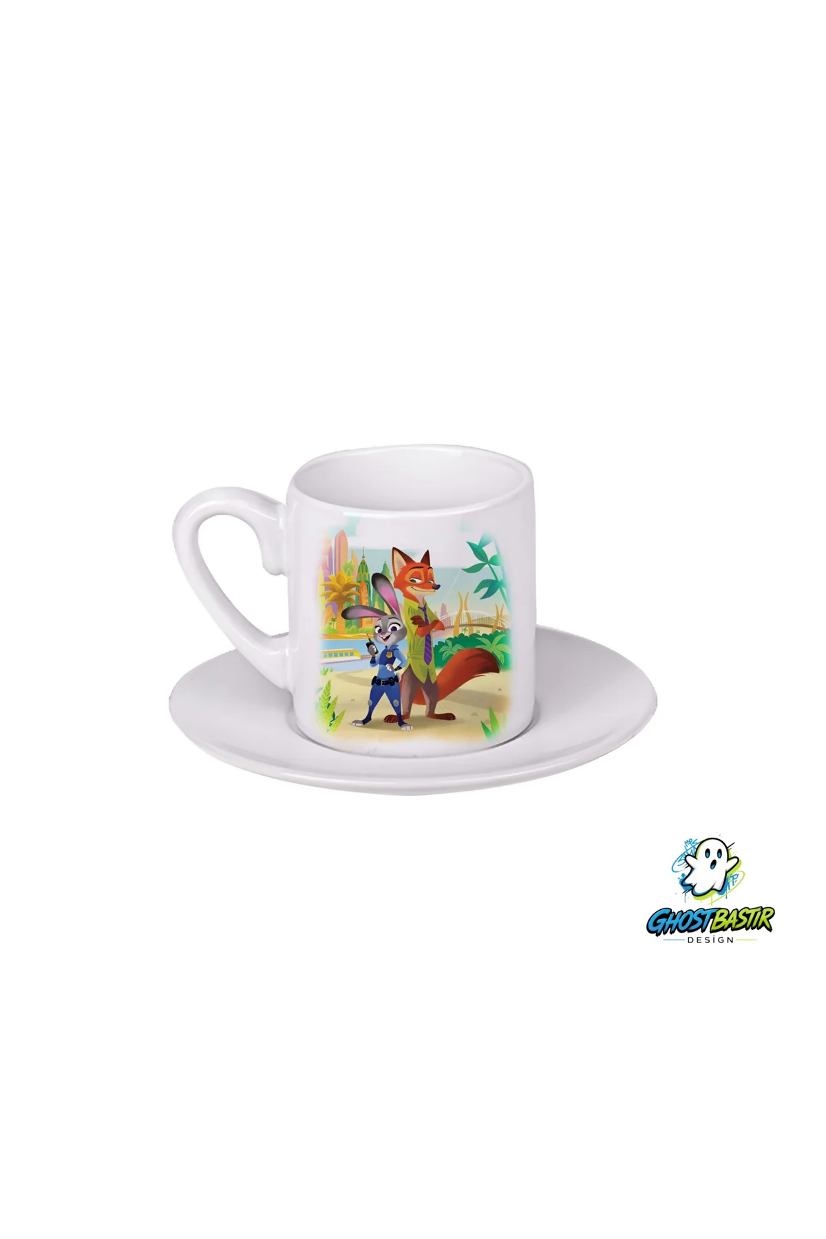 Zootropolis Judy ve Nick Türk Kahvesi Fincanı 0190