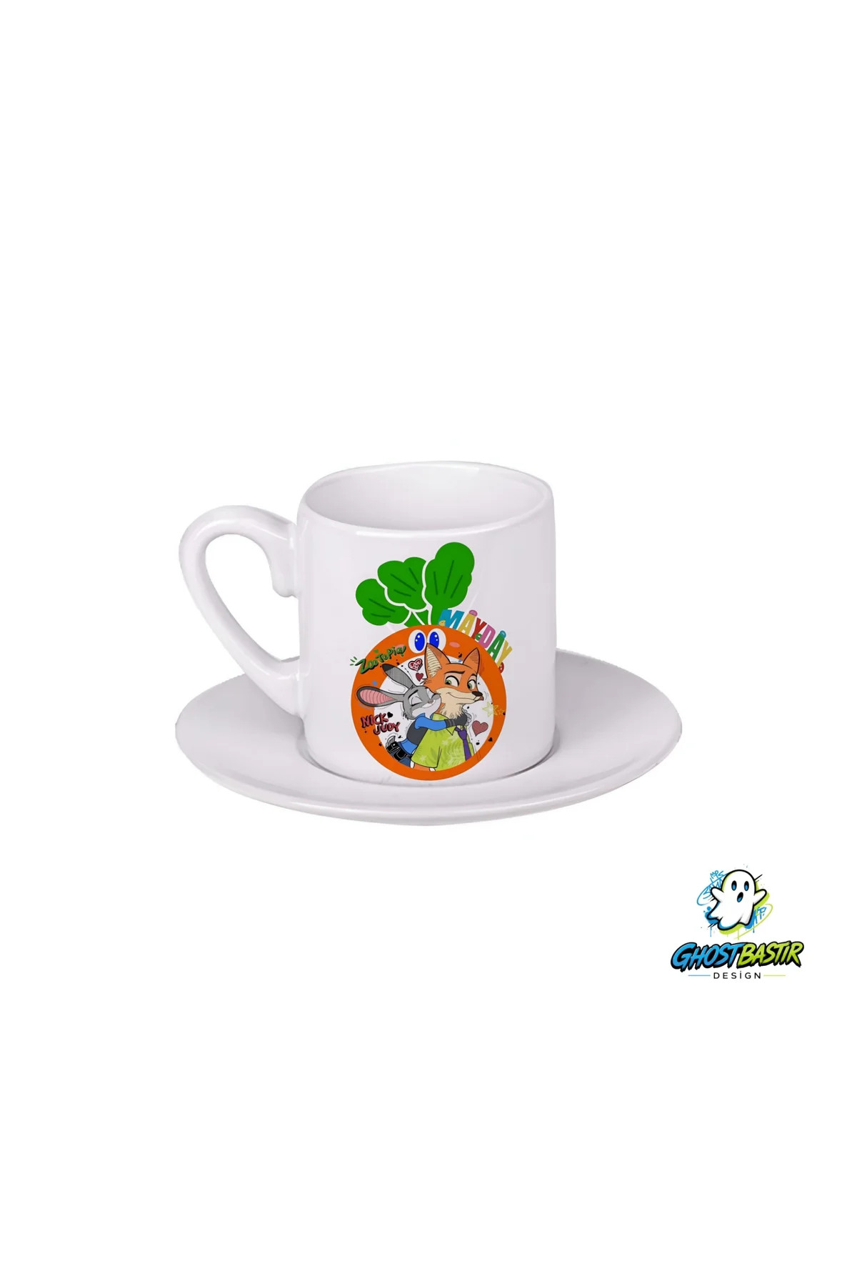 Zootropolis Judy ve Nick Türk Kahvesi Fincanı 0189