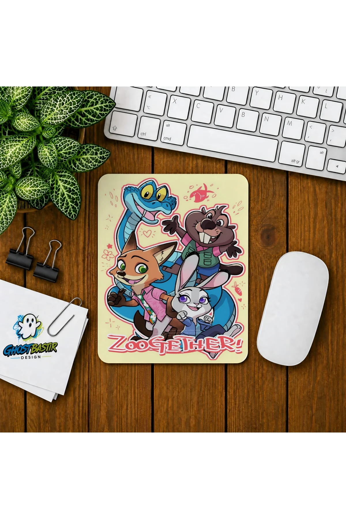 Zootropolis Nick ve Judy Baskılı Oyuncu Mousepad 0363
