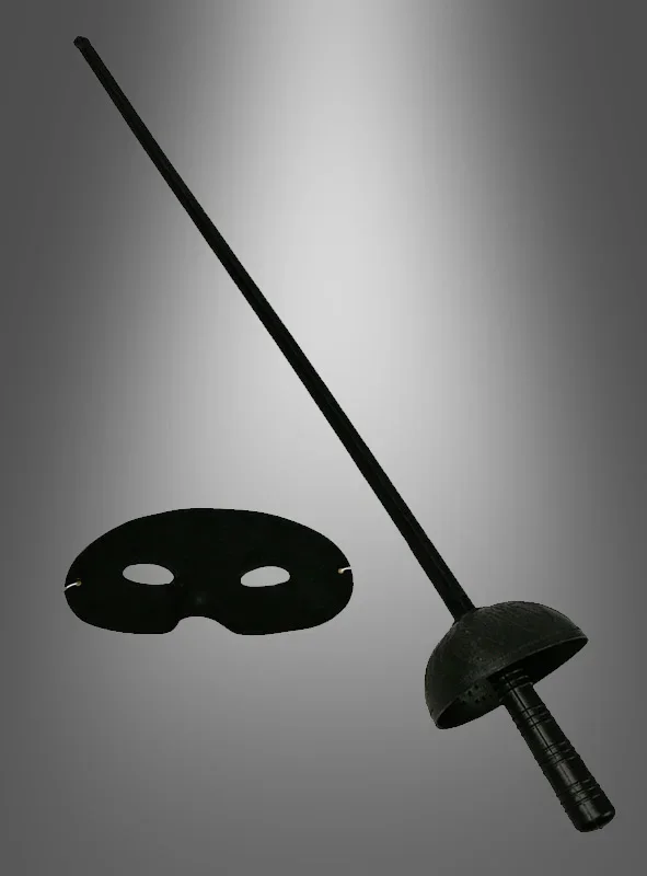 Zorro Kostüm Aksesuar Seti – Maske ve 67 cm Kılıç | Çocuklar İçin Kahraman Kostümü - Görsel 3