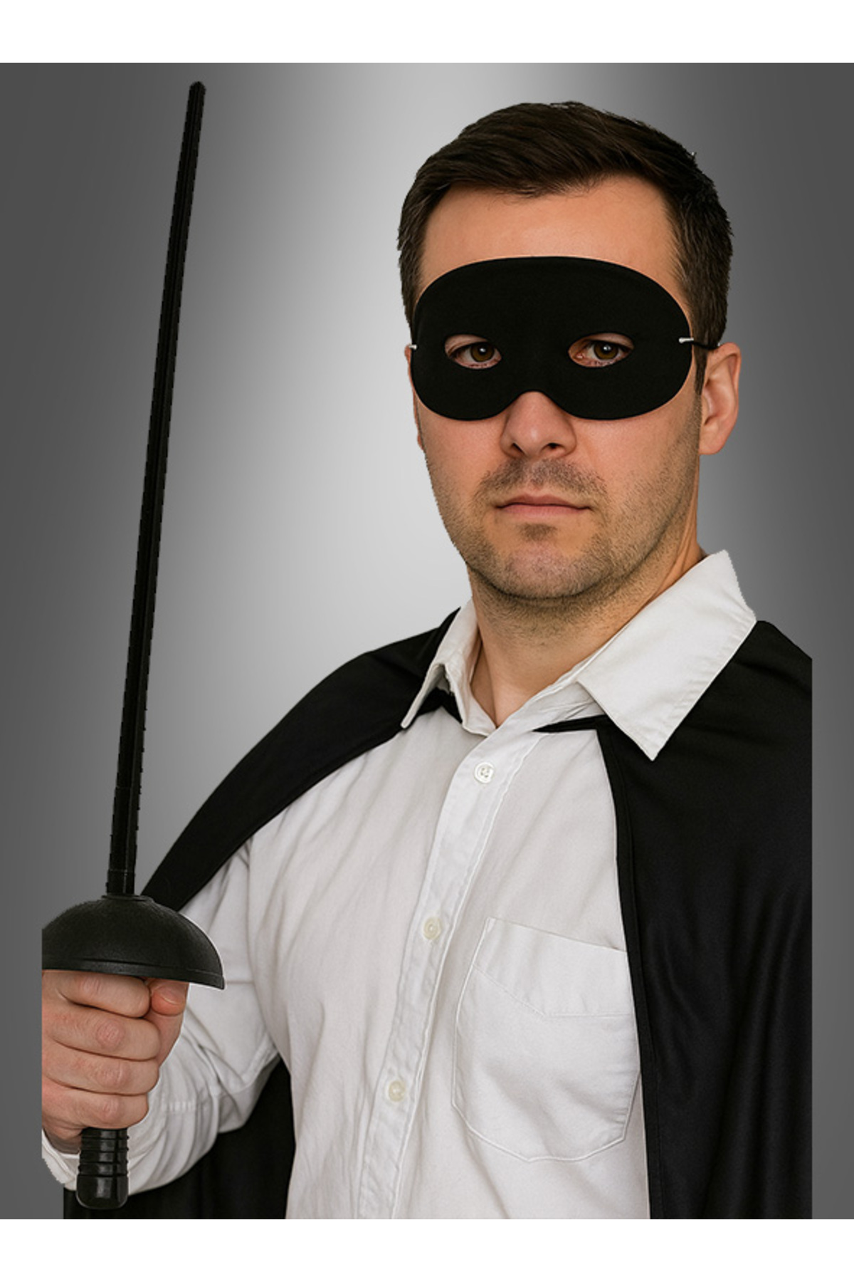 Zorro Kostüm Plastik Aksesuar Seti – Maske ve Kılıç (67 cm)