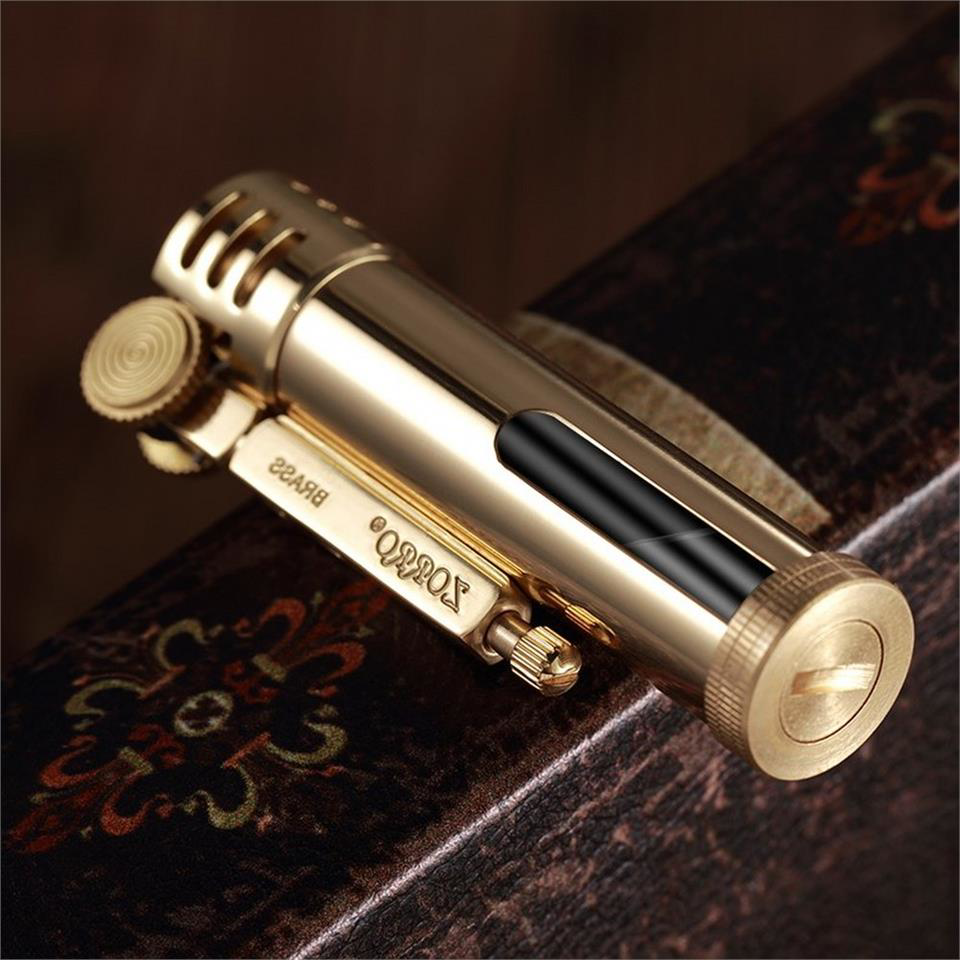 Çanta Yurdu Zorro Z556 Benzinli Camli Muhtar Çakmaği Altin Sarisi