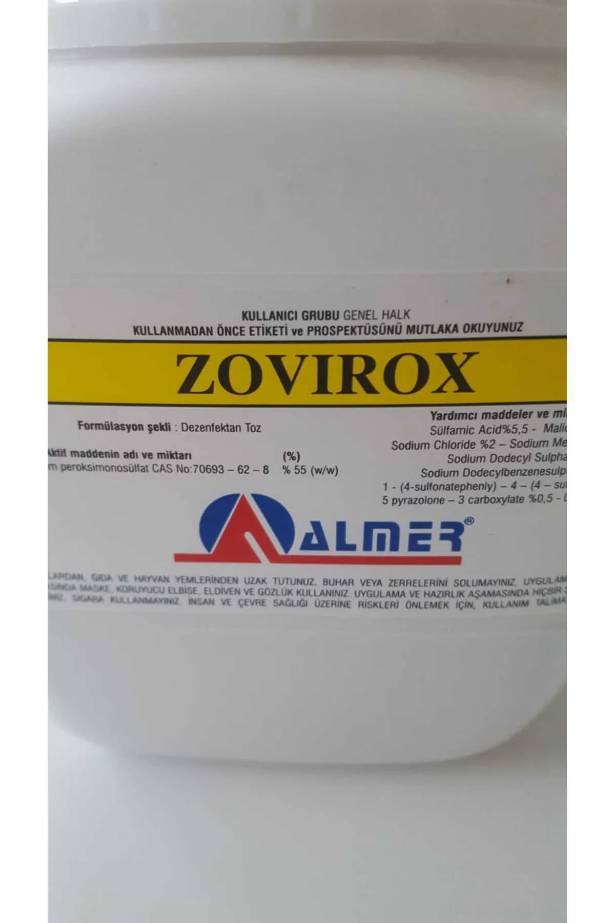 Zovirox 1 Kg Dezenfaktan (Ahır Ve Çiftlik Dezenfeksiyonunda Etkili Ürün )