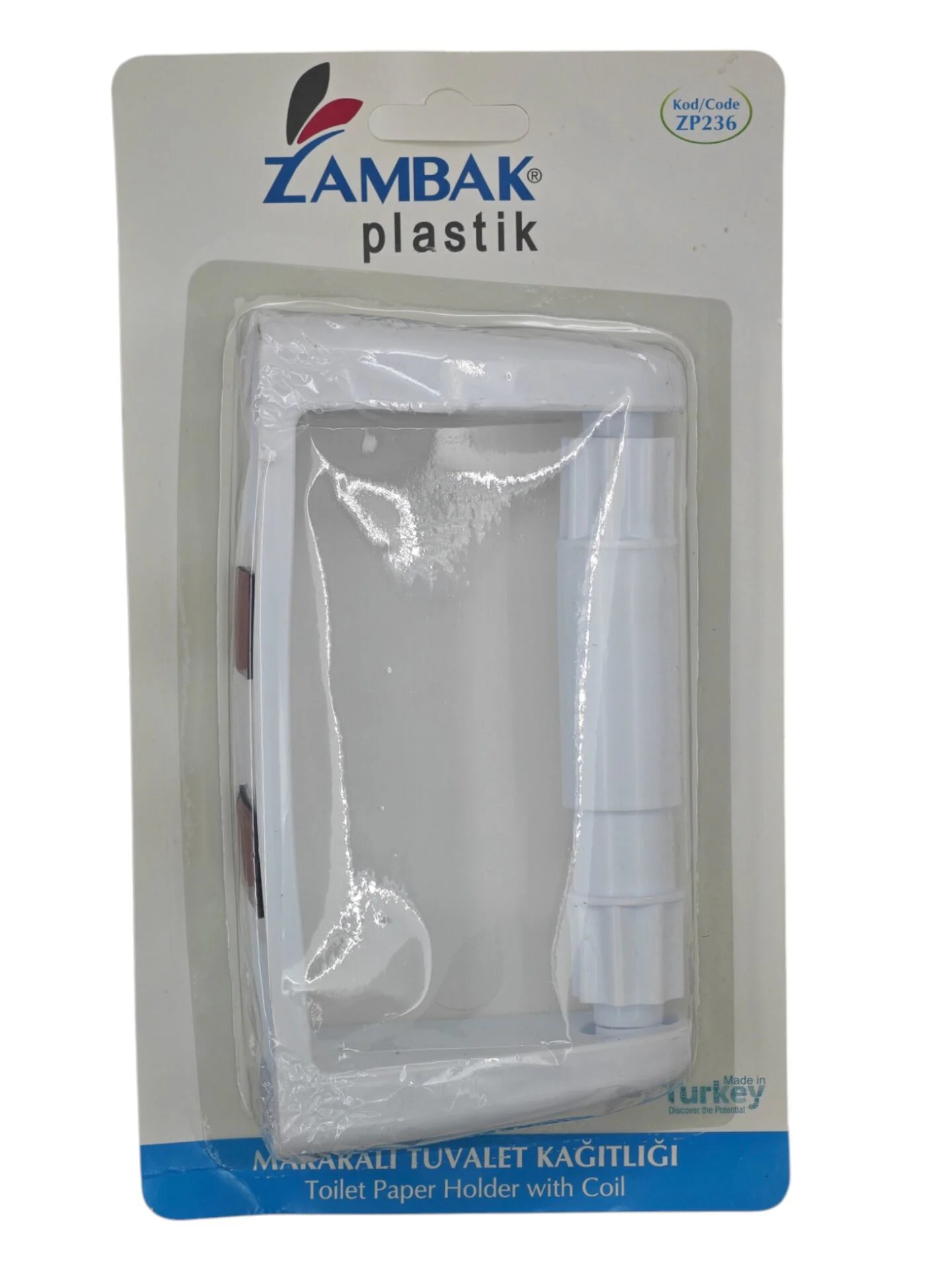 ZP236   Zambak Plastik Makaralı WC Kağıtlığı