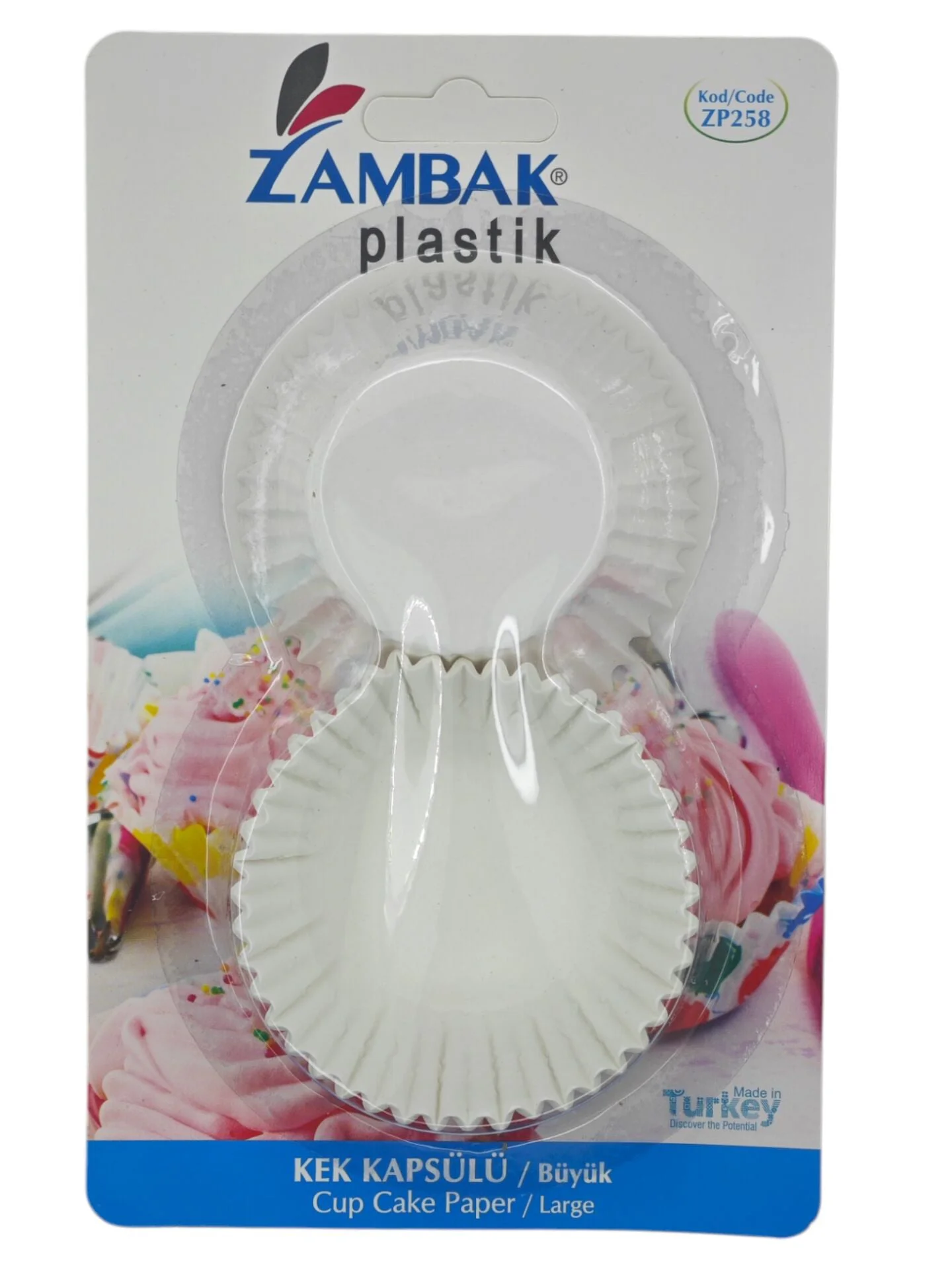 ZP258   Zambak Plastik Kek Kapsülü - Büyük