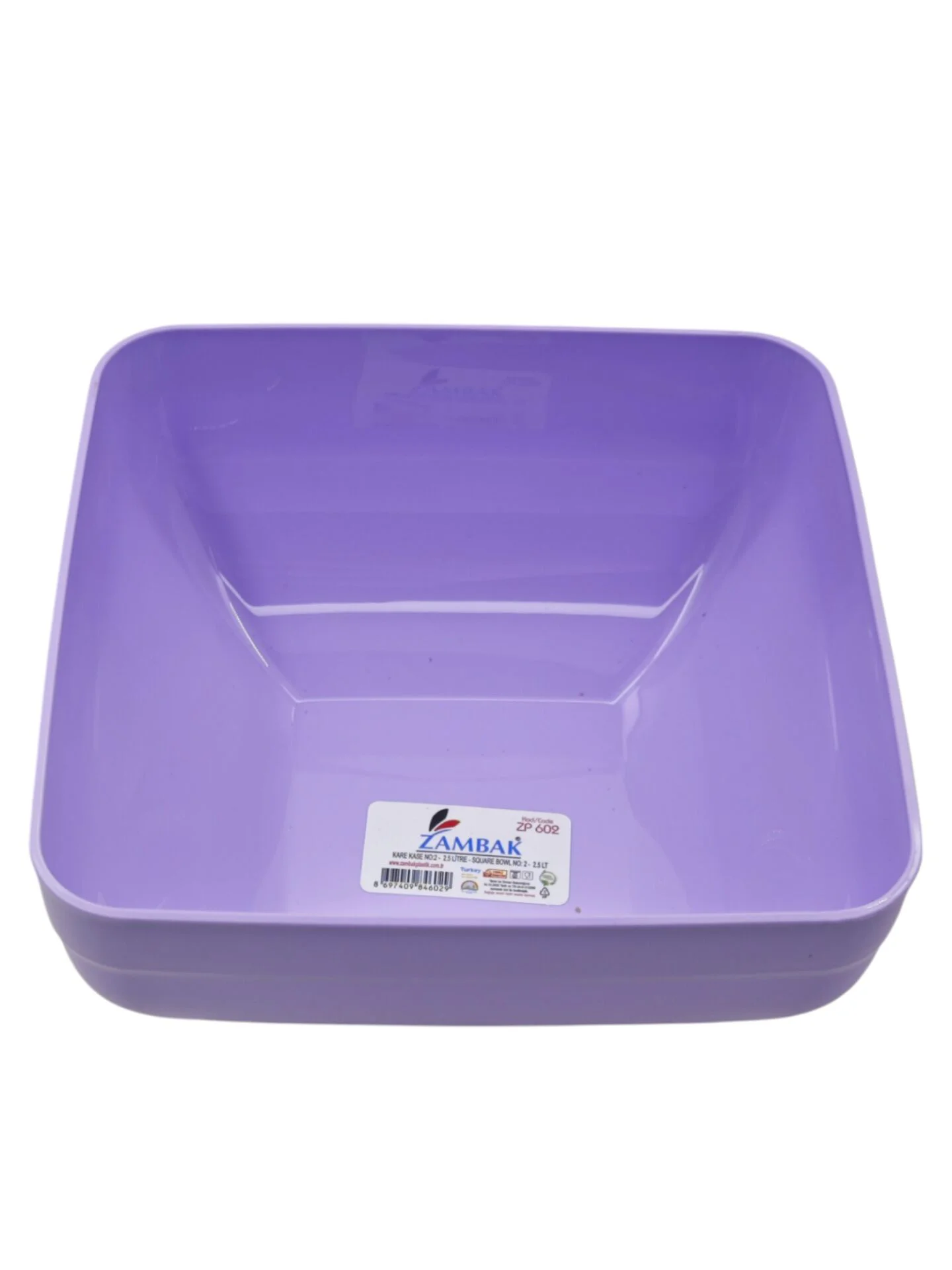 ZP602   Zambak Plastik Kare Kase 2.5lt