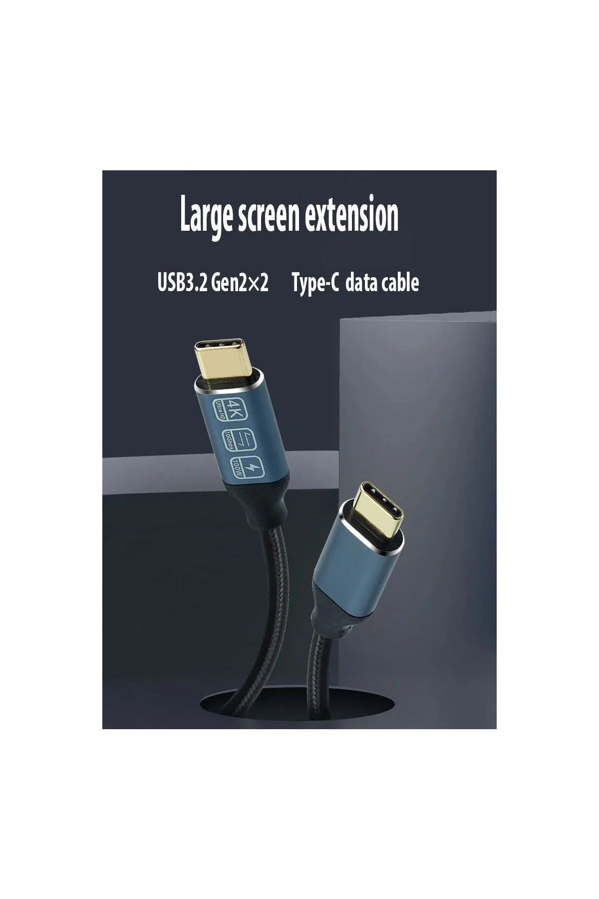 Zr-395 Type-c To Type-c Kablo 4k Görüntü Şarj Kablosu 20gbps 100 