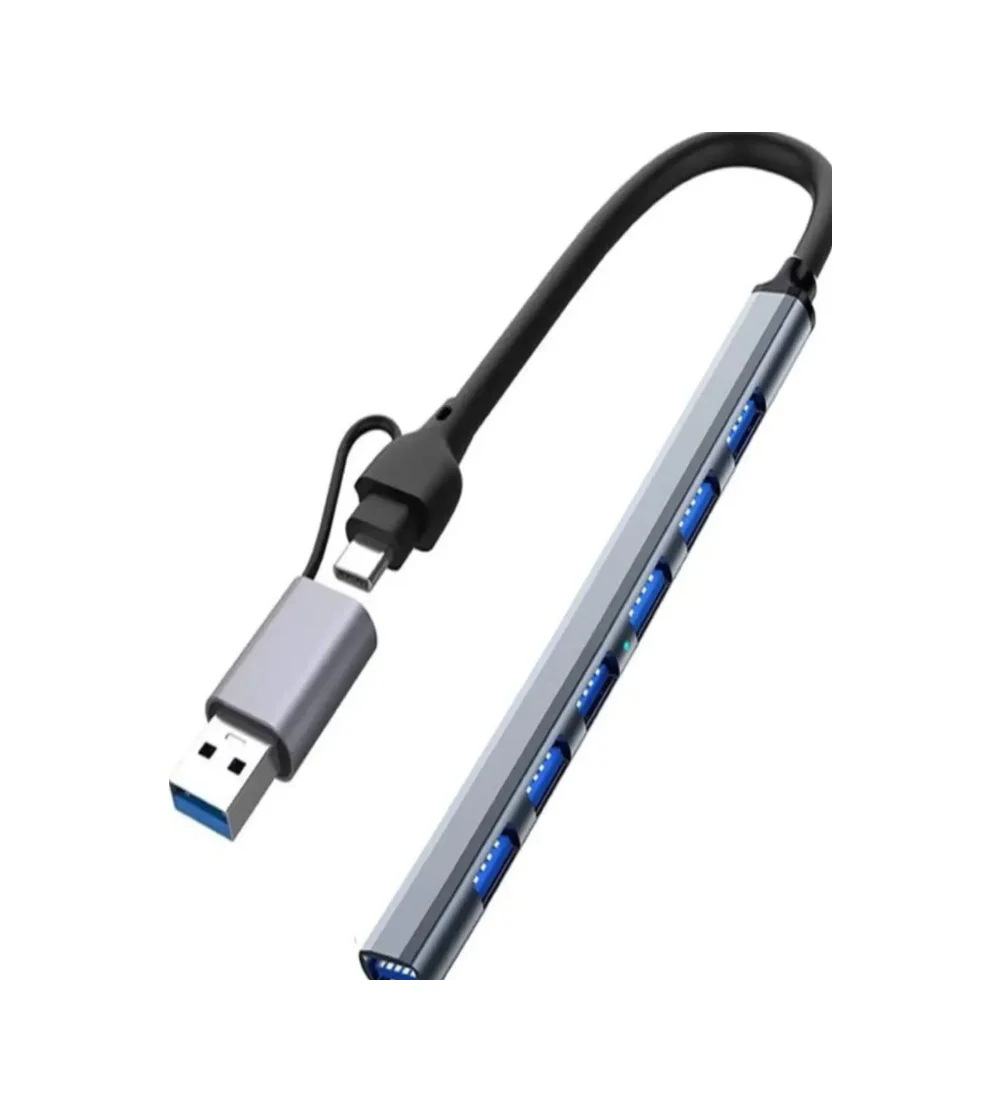 Zr288 7 Port Ads303/d Type-c Usb Metal Usb Hub