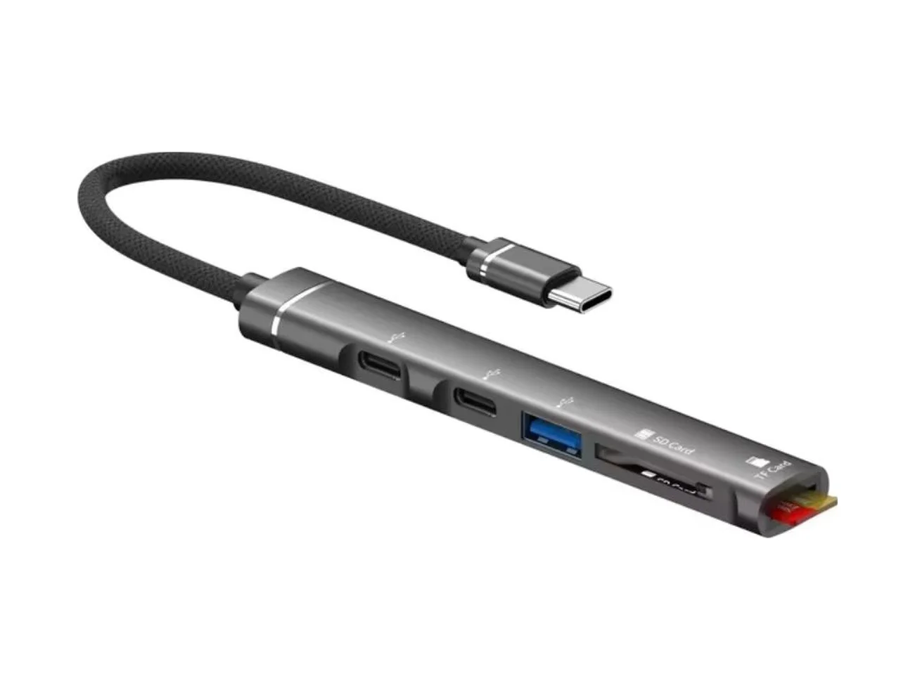 Zr562 Type-c 5 İn 1 Usb Hub Card Reader