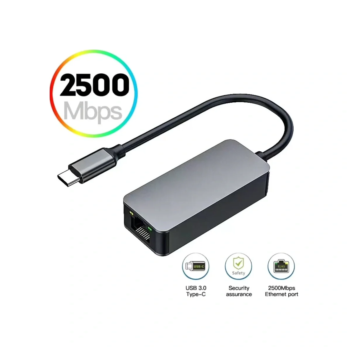 Zr621 Type-c Gen1 2,5g Ethernet Çevirici