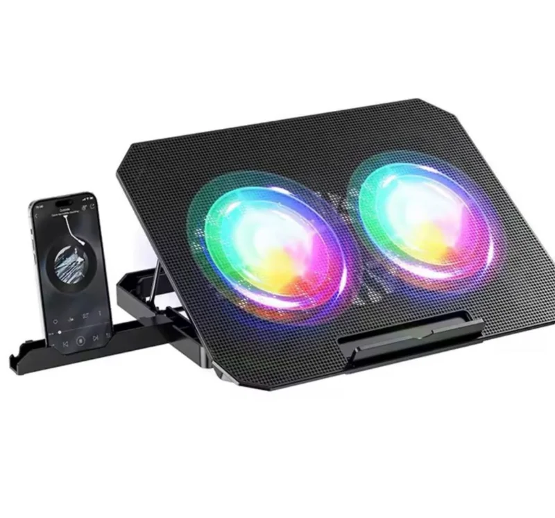 ZRn33 2 Fanlı Standlı Rgb Laptop Soğutucu ZRn33 2 Fanlı Standlı Rgb Laptop Soğutucu