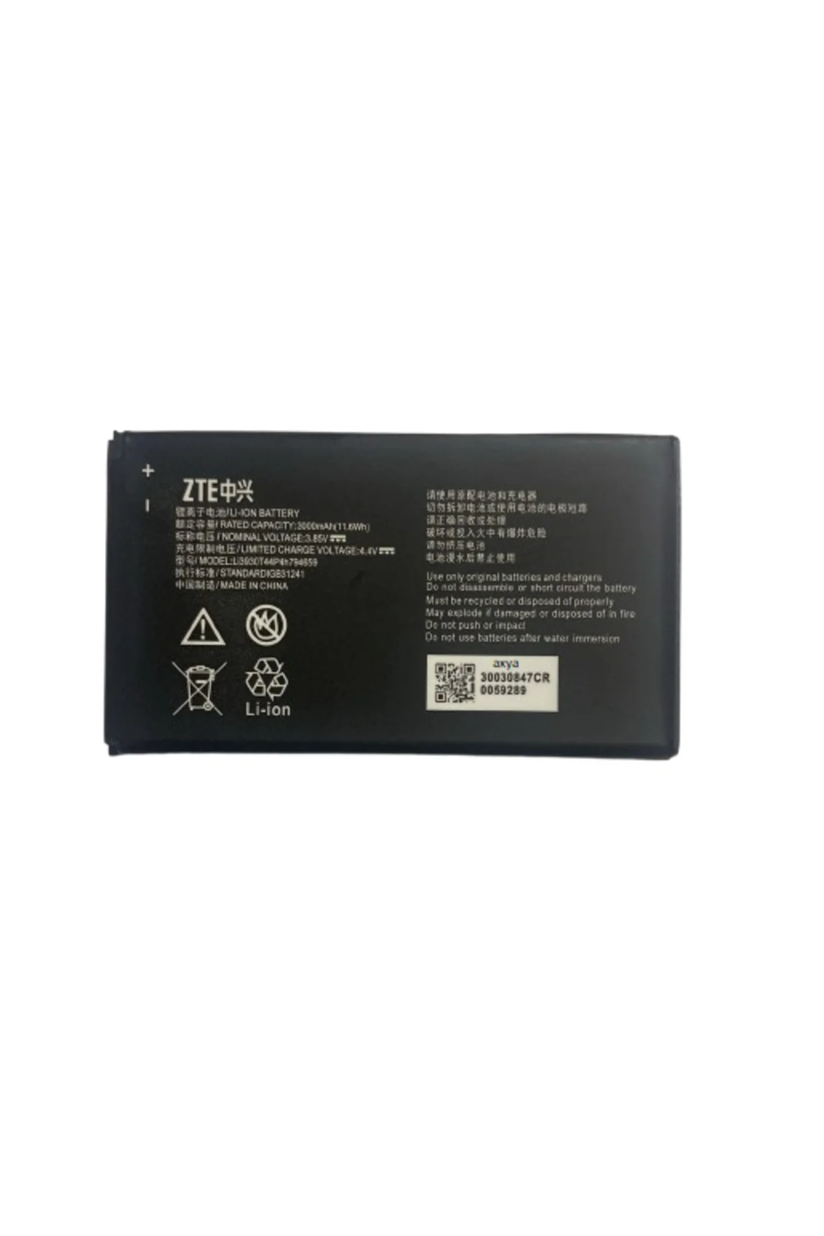 Zte Mf985 4G Hotspot 600Mbps İçin Pil Batarya 3000 mAh