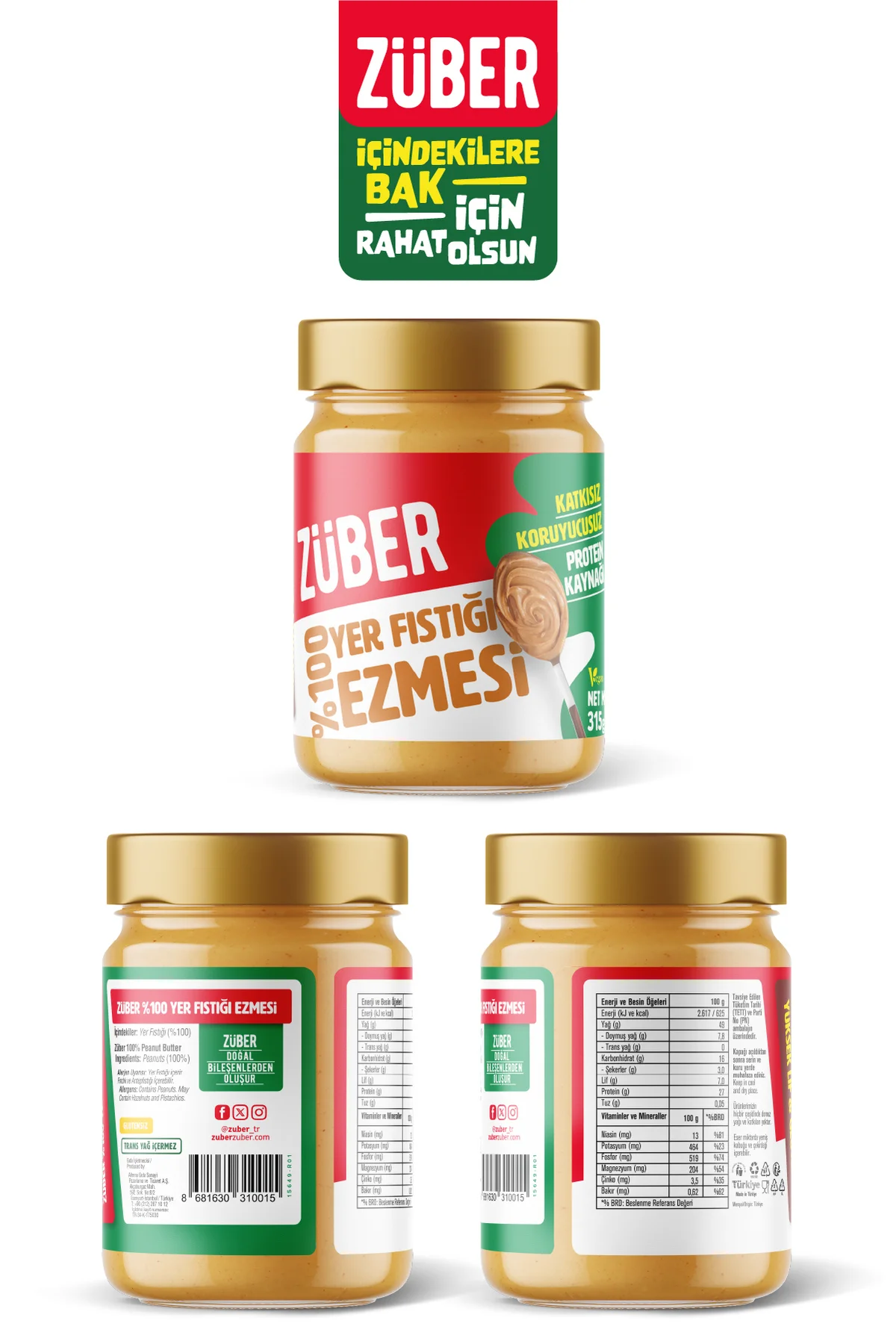 ZUBERFıstık Ezmesi 315gr
