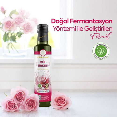 Zühre Ana Gül Sirkesi Doğal Fermantasyon