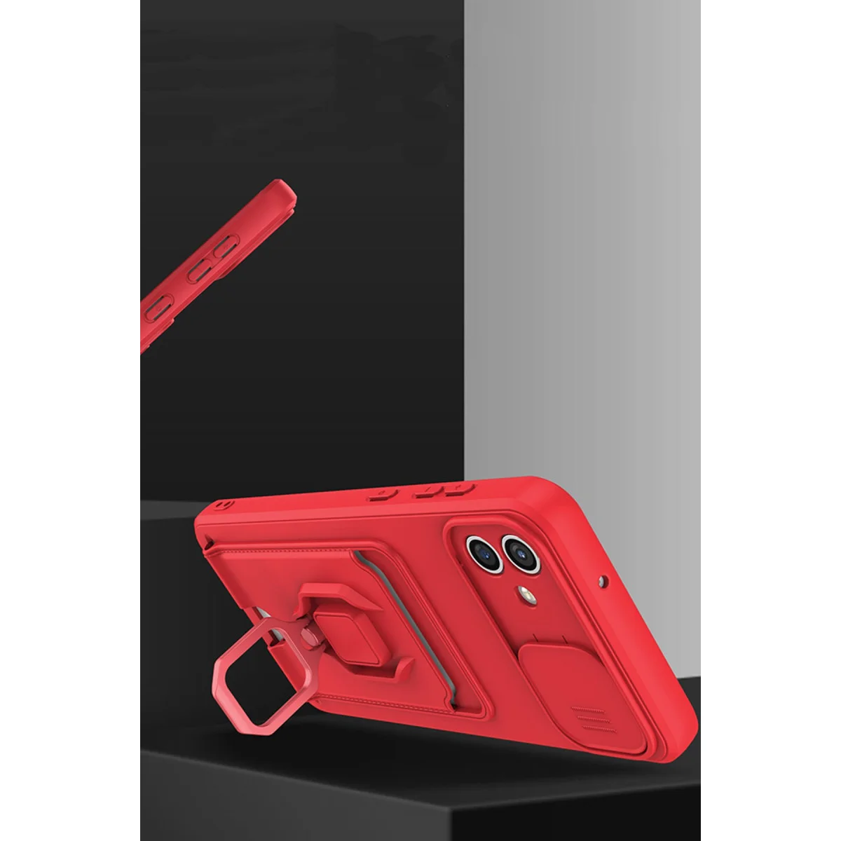 Zuma Kart Bölmeli Silikon Kılıf Galaxy A05 Yeşil