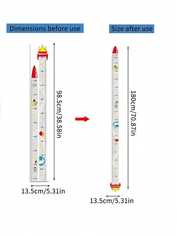 Zürafa Dinazor Deniz Kızı Roket Duvar Sticker 180cm Boy Ölçer - Çocuk Odası Duvar Süsü Fiyatı, Yorumları ve Özellikleri