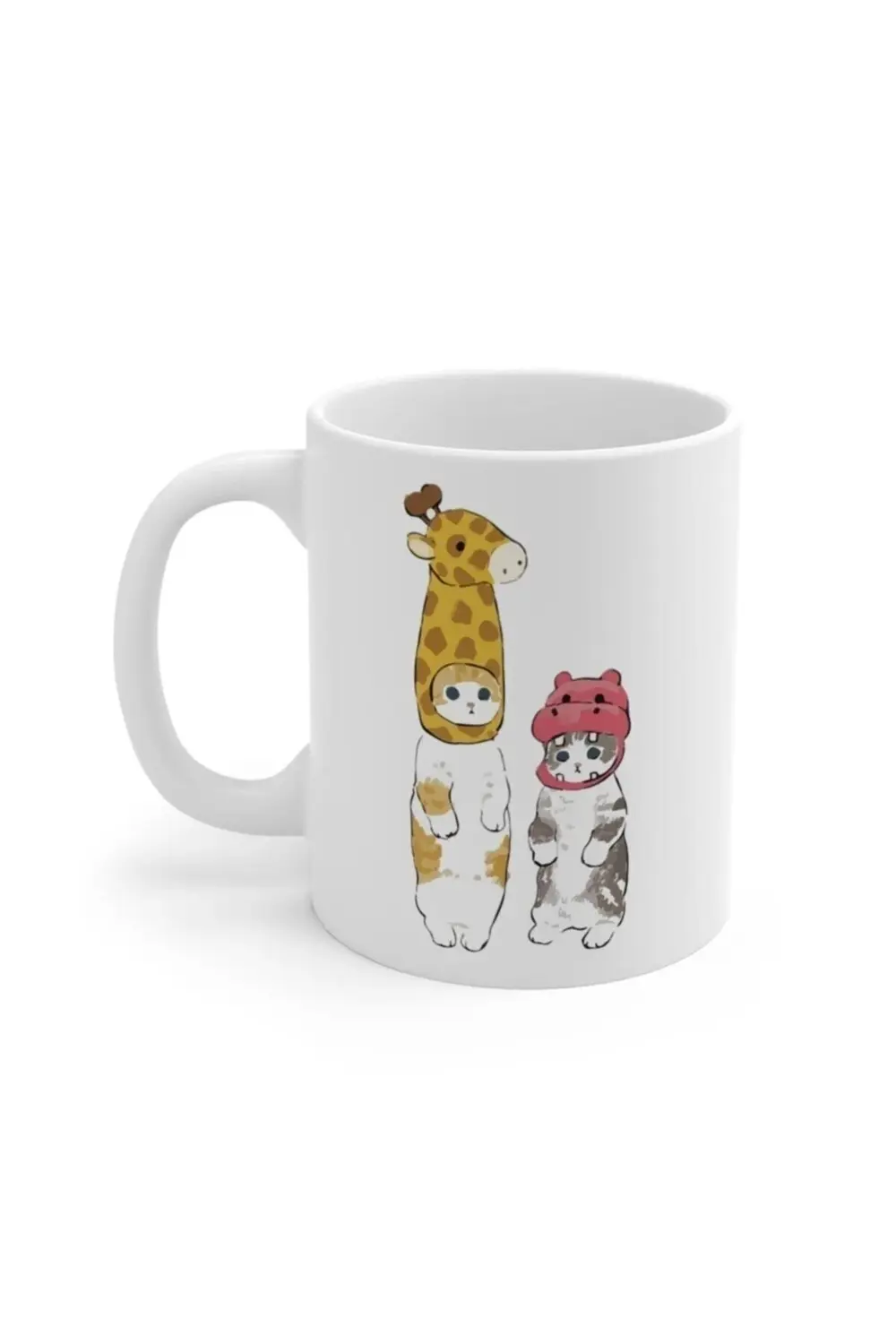 Zürafa Ve Hipopotam Baskılı Kupa Bardak