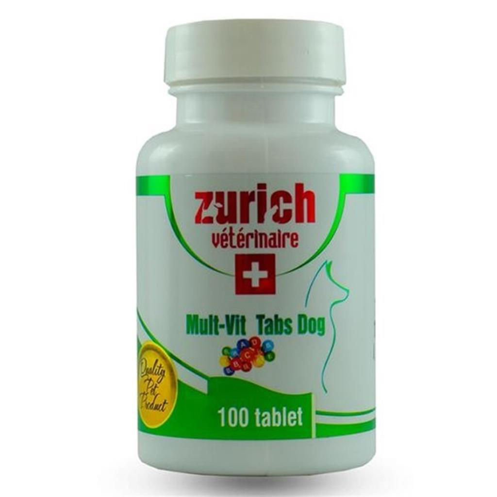 Zurich Dog Köpek Multivitamin Tablet 100 Tablet