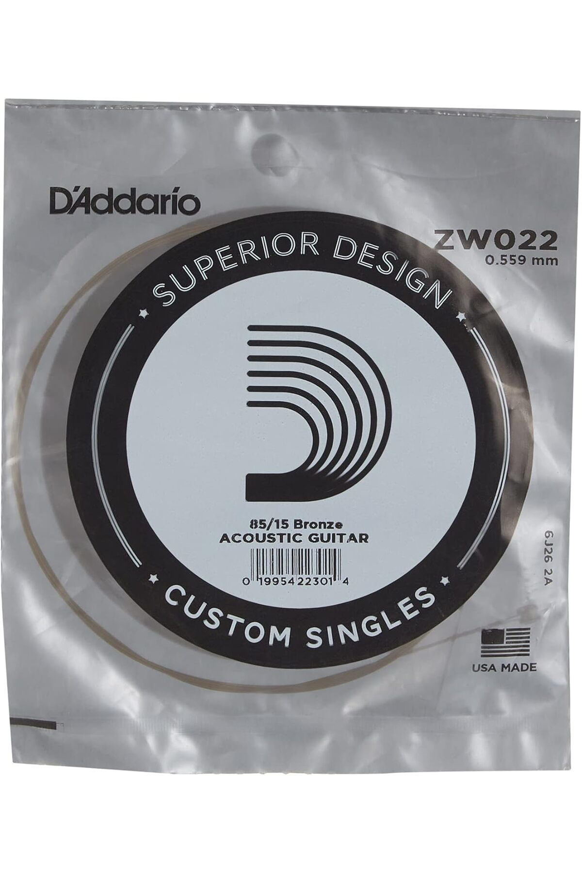 Daddario Zw022 Akustik Gitar Tek Tel 022 Sol (G) Teli