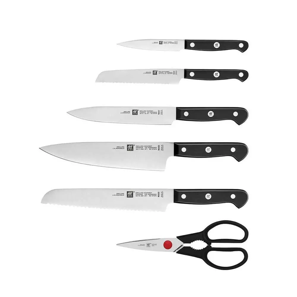 Zwilling Gourmet Kendinden Bilemeli Bıçak Bloklu 7 Parça Bıçak Se