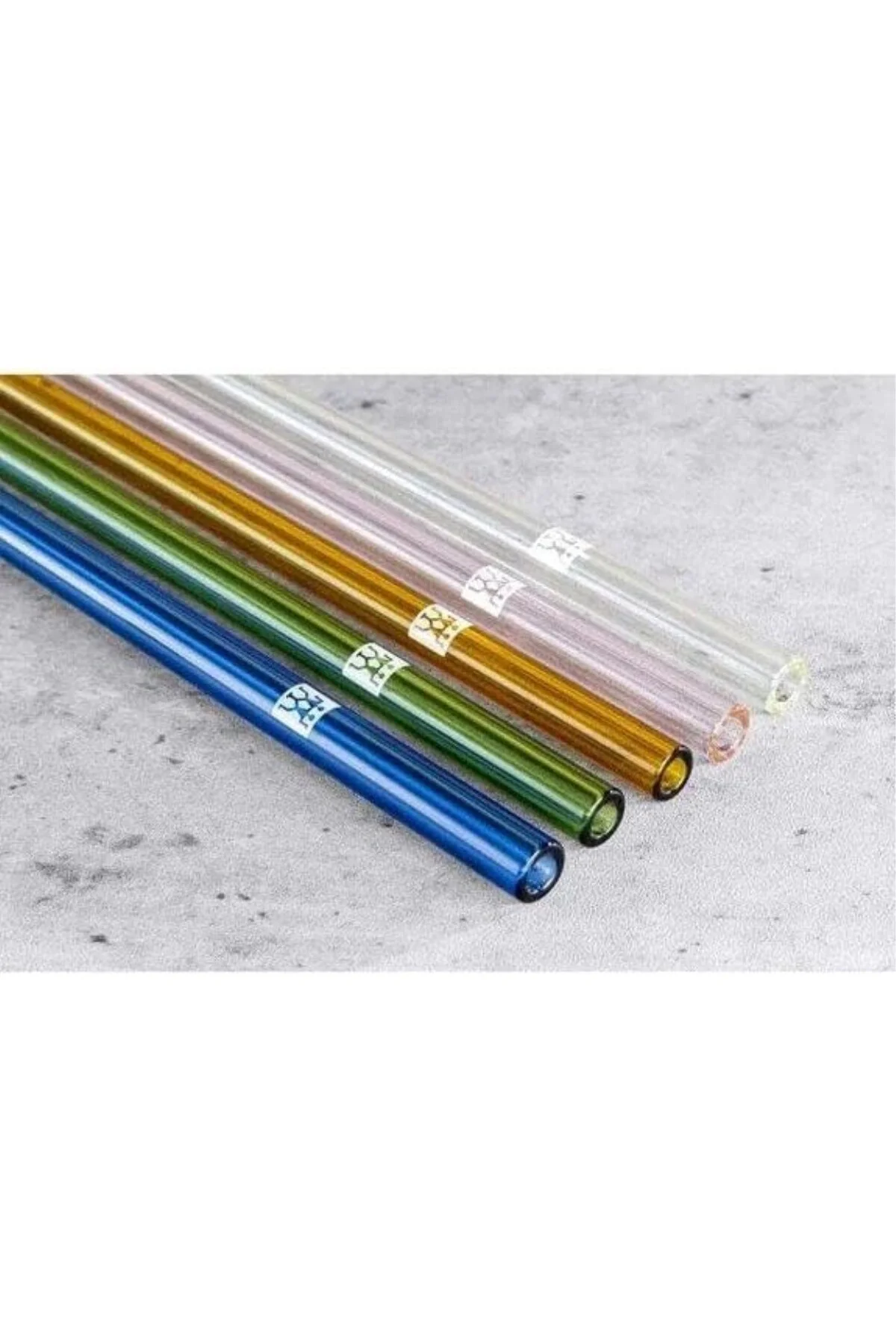 ZWSorrento Cam Pipet Renkli Düz ZWSorrento Cam Pipet Renkli Düz