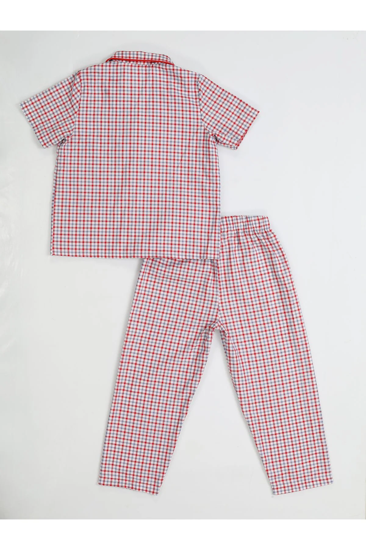 Zzzz Pamuklu Dokuma Ekose Pijama Takım